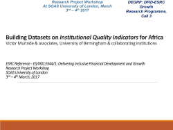 PowerPoint - SOAS University of London