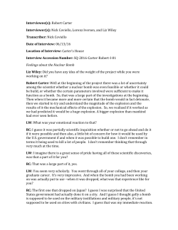 Robert Carter Selected Stories