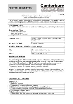 POSITION DESCRIPTION