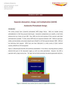 Separate Absorption, Charge, and Multiplication (SACM)