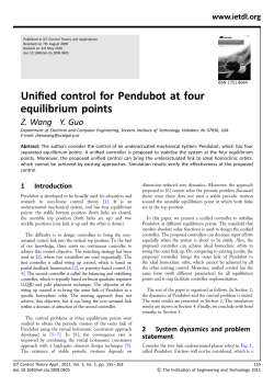 Unified control for Pendubot at four equilibrium points