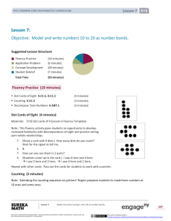 Kindergarten Mathematics Module 5, Topic B, Lesson 7