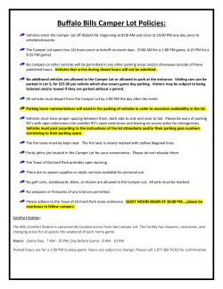 Buffalo Bills Camper Lot Policies: