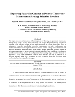 Exploring Fuzzy Set Concept in Priority Theory for