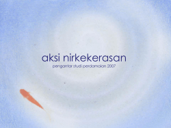 aksi nirkekerasan