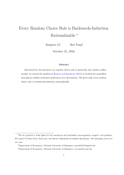 Every Random Choice Rule is Backwards-Induction