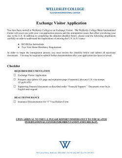 Exchange Visitor Application