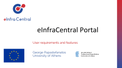eInfraCentral Portal