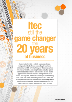 Itec still the game changer after 20 years of business