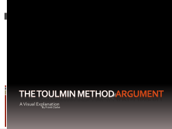 The Toulmin Method