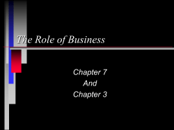 The Firm and Its Environment