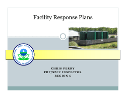 Facility Response Plans