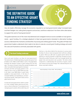 the definitive guide to an effective grant funding strategy