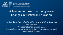 Long Wave Changes in Australian Education