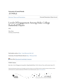 Levels Of Engagement Among Male, College Basketball Players