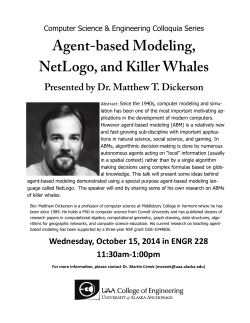 Agent-based Modeling, NetLogo, and Killer Whales