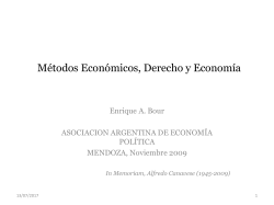 M&eacute;todos Econ&oacute;micos, Derecho y Econom&iacute;a
