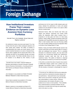 How Institutional Investors Frame Their Losses