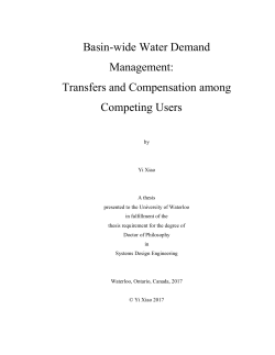 Incorporating Water Demand Management into Water Allocation