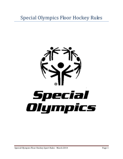 Special Olympics Floor Hockey Rules