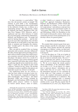 Guilt in Games - u.arizona.edu