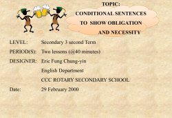CONDITIONAL SENTENCE