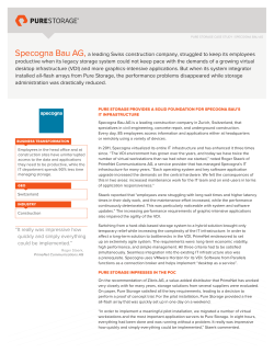 Specogna Bau AG, a leading Swiss construction