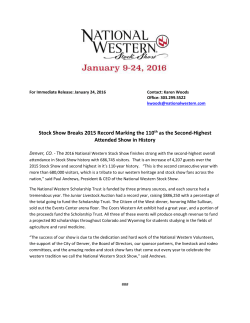 Stock Show Breaks 2015 Record Marking the 110th as the Second