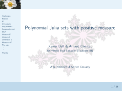Polynomial Julia sets with positive measure