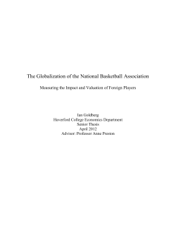 The Globalization of the National Basketball Association