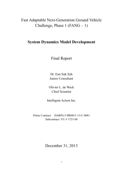 2. FANG-1 System Dynamic Model