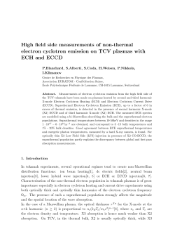 High field side measurements of non-thermal electron