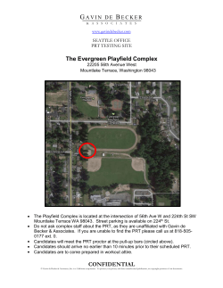 CONFIDENTIAL The Evergreen Playfield Complex