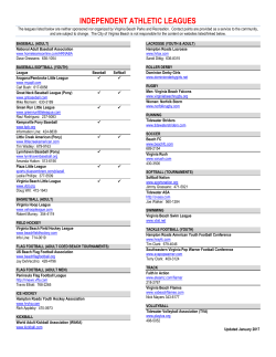 independent athletic leagues