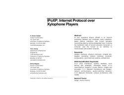 IPoXP: Internet Protocol over Xylophone Players
