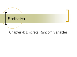 Chapter 4: Random Variables and Probability Distributions