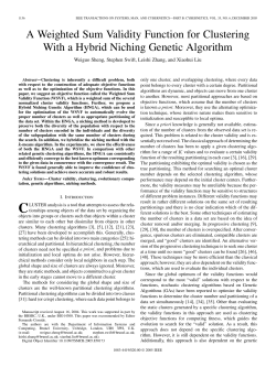 A Weighted Sum Validity Function for Clustering With a Hybrid