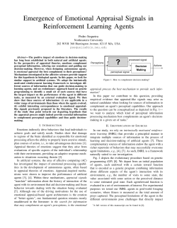 Emergence of Emotional Appraisal Signals in Reinforcement