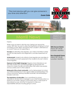 Jaguar Journal - Merrill Middle School