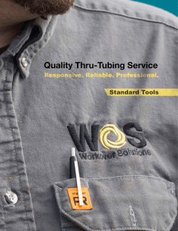 our Standard Tools brochure