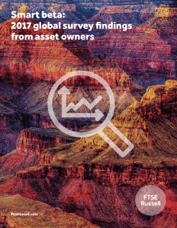 Smart beta: 2017 global survey findings from