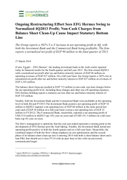 EFG Hermes PRL FY2013 Earnings _ English
