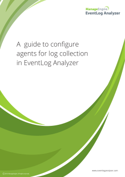 A guide to configure agents for log collection in