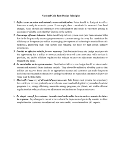 National Grid Rate Design Principles