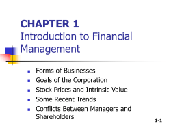 CHAPTER 1 An Overview of Financial Management - Rose