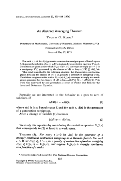 An Abstract Averaging Theorem Formally we are