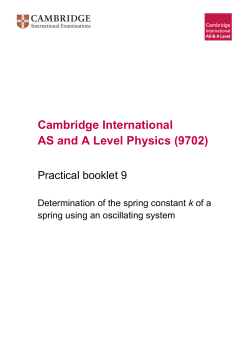 Cambridge International AS and A Level Physics (9702)