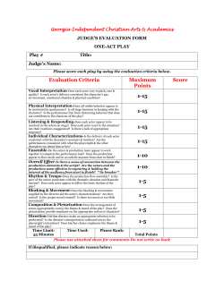 Evaluation Criteria Maximum Points Score 1-15 1-15 1-15 1-15 1