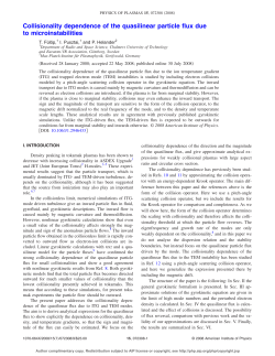 Collisionality dependence of the quasilinear particle flux due to