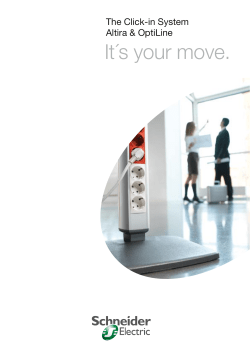 It&acute;s your move. - Schneider Electric